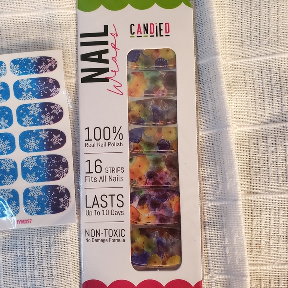 3 diffetent setsSplatter design nail polish strips - Picture 6 of 9